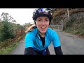 Cheering myself up! Riding a BIG HILL to get endorphins!