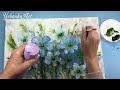 Spectacular relief flowers!! How to paint with texture and depth