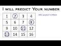 I Will Predict Your Number - Math Magic Trick