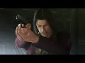 Nishiki tries to shoot Kiryu but it has unfitting substory music