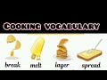 cooking vocabulary @learnenglishwithsanafarhan