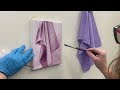 How to paint fabric using oil paint￼