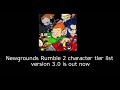 Newgrounds Rumble 2 Character Tier List Version 3.0 out now!