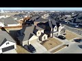 M3 Ranch in Mansfield Texas -4k Aerial footage of a new residential neighborhood/ development in DFW