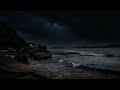 Lightning Ocean Thunderstorm | Stormy Weather Ocean Waves, Rolling Thunder & Rain Sounds for Sleep