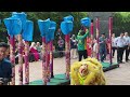 CNY 2024 - Acrobatic Lion Dance by Khuan Loke 群乐 @ Canon Tower 龙年春节 舞龙舞狮贺岁 金玉双狮跳高桩 鼓乐伴奏
