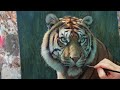 Painting a Tiger in oils. Tutorial.