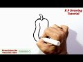 How To Draw A Papaya Easy Step By Step With 4 Dots | Papaya Drawing