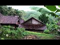 Super Heavy Rain in a mountain village|Very riskyWhen there isLightning|Coming Rain To focus Sleep