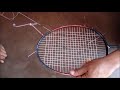 How to repair badminton racket string at home by ASHRAF & DEEPAK