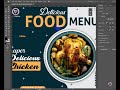 Modern Social Media Banner | Food Restaurant | Create Food Post in Illustrator |Illustrator Tutorial