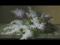 Vintage Moody Spring Flower Painting • Vintage Art for TV • 3 hours of painting • Romantic Ambience