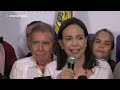 VENEZUELA | Machado proclama la victoria arrolladora de la oposición: 