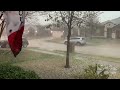 DFW weather: Hail falls in Mansfield, TX
