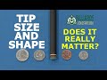 Cue Tip Size And Shape Effects