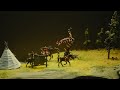 Disgusting Giant Centipede Fights Native Warriors Diorama