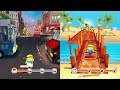 Despicable Me: Minion Rush - Downtown vs Minion Beach