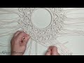 DIY Macrame Mandala Wall Hanging Tutorial | Boho Chic Decor