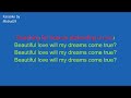 Beautiful love - KARAOKE Bossa version Key Gm