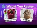 Would You Rather...? HOT or COLD Food Edition | Quiz ( Quiz Mania)