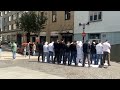 Beautiful Scene: Muslims Pray in Public in a German City (2014) المسلمون يصلون في المدينة الألمانية