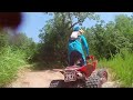 Chasing some Hondas Appalachia bay, Keystone Lake, OK yfz450 ride