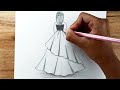 How to draw a girl Backside drawing | Easy drawing Step by step | girl drawing
