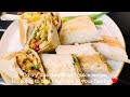 Tastiest Fajita Wraps || Quick And Easy Chicken Wraps || Best Wraps Recipe