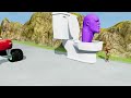 Monster Truck Lightning Mcqueen vs Skibidi Toilet Thanos | BeamNG