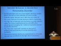 Barbara Stanley, Ph.D., “Suicidal Behavior in Borderline Personality Disorder”