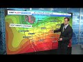 Rain and high country snow possible Monday night into Tuesday across Colorado