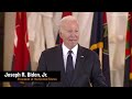 President Joe Biden delivers remarks at U.S. Holocaust Memorial Days of Remembrance Ceremony