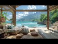 Cozy Room Ambience ASMR | Summer Ocean Waves Sleep Sounds for Health and Spirit in Beachside Bedroom