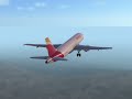 RFS Iberia Air Airbus A320 Landing at Frankfrut Airport