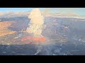 KWcam at Kīlauea's summit captures lava fountain within Halemaʻumaʻu crater