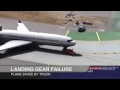 A Car Saves a Plane With a Landing Gear Failure - EXTRAORDINARY!