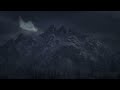 Ambient Sound | Winter snowstorm in the mountains | 1 Hour