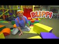 Blippi Visits an Indoor Playground (Kinderland) @Blippi | Moonbug Fun Zone| Blippi
