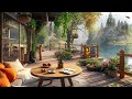 Tranquil Waterside Garden: Relaxing Jazz Music for Peace and Relaxation