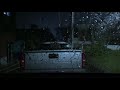 Rain sound in the car on a rainy night insomnia and white noise for sleep (black screen after 1hour)