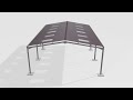 Steel Frame construction 3D animation