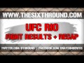 UFC 134: Rio - fight results & recap - The Sixth Round MMA show