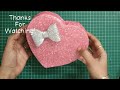 DIY Gift Box | How to make Heart Shape Box | Affordable & Thoughtful Gift Idea|Cardboard Box Recycle