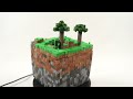 I made a tiny MINECRAFT WORLD out of CLAY / Lush Cave / DIY