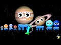 PLANETS for BABY COMPILATION | Ghost planet | Mercury Venus Earth Mars Jupiter Saturn Uranus Neptune