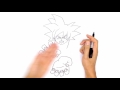 How to Draw Goku God | Dragon Ball Z