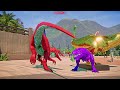 Ultimate Color Tyrannosaurus Rex Showdown: Takes on Tyrannosaurus and Indoraptor with Brachiosaurus!