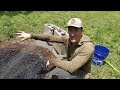 Making Charcoal With A Cone Pit For Biochar Potting Mix