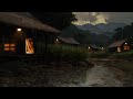 Rainy & Beautiful Evening in Village| Village atmosphere| Beautiful Countryside - Rain, Insect etc.