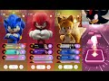 Sonic the Hedgehog VS Knuckles the Echidna VS Tails VS Shadow the Hedgehog || Tileshop EDM Rush